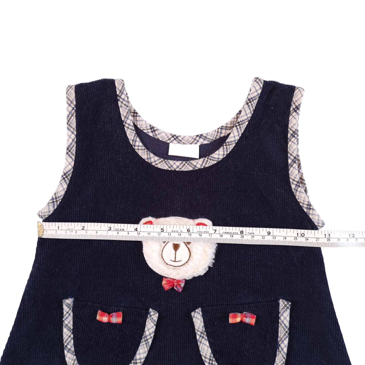 Bear Pinafore with Top and Bag