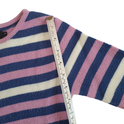 Striped Purple, White and Blue Jumper