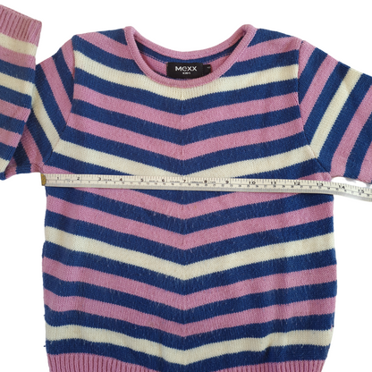 Striped Purple, White and Blue Jumper