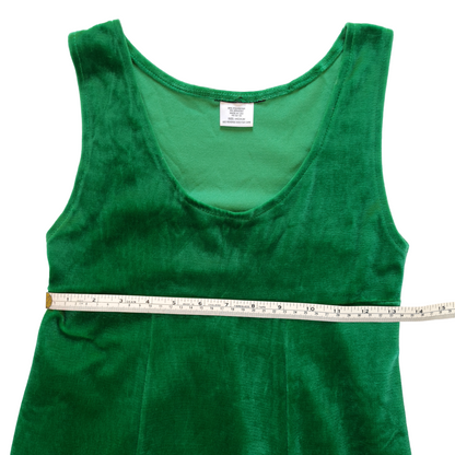 Green Velour Dress