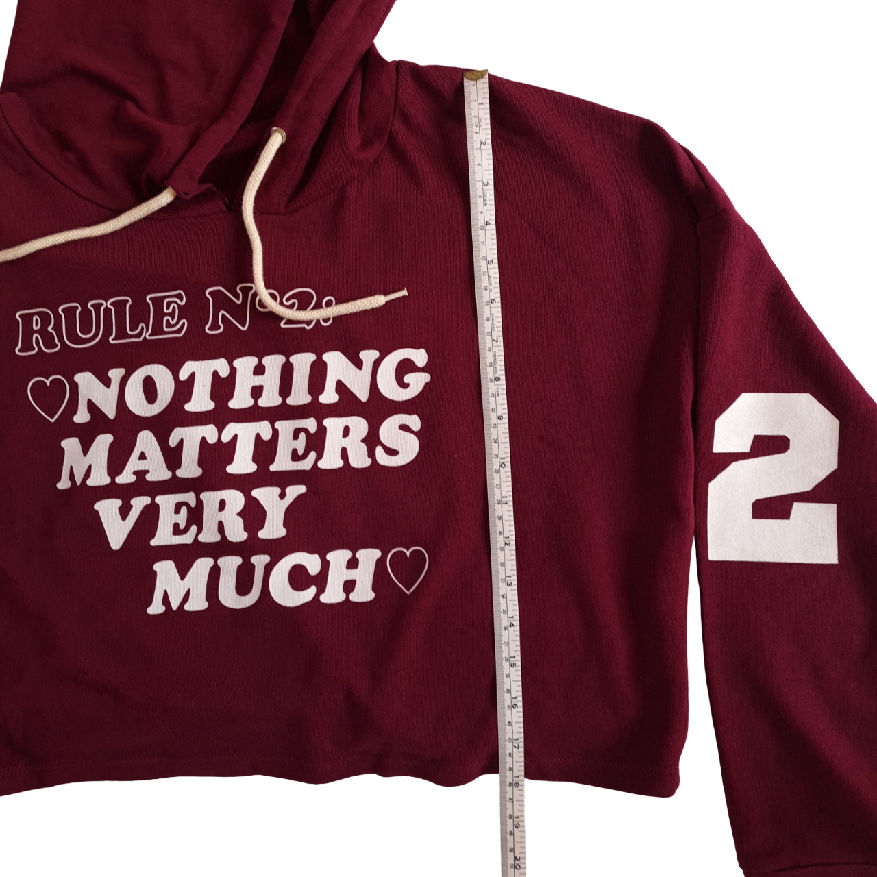 Nothing Matters Very Much Cropped Hoodie