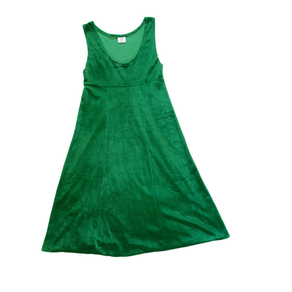 Green Velour Dress